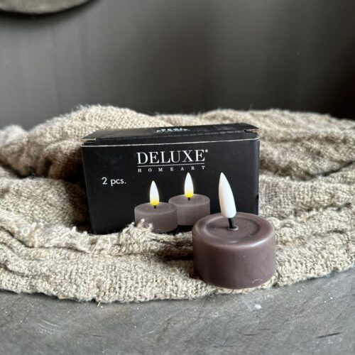 LED tealight candle Mocca D:4