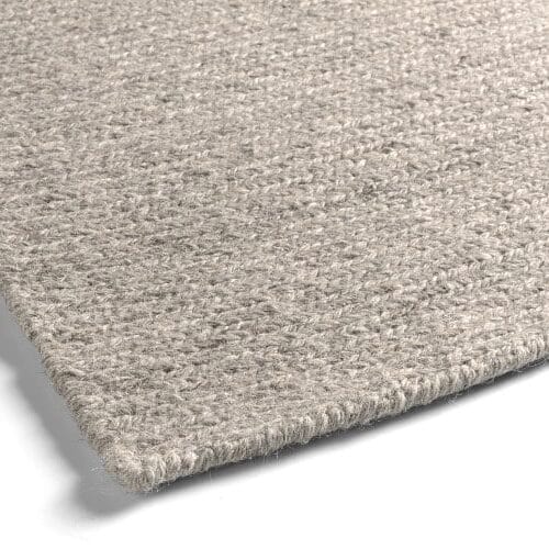 Vloerkleed 406-001-103 Middel grey detail randafwerking Vloerkleed 406-001-103 Middel grey detail randafwerking