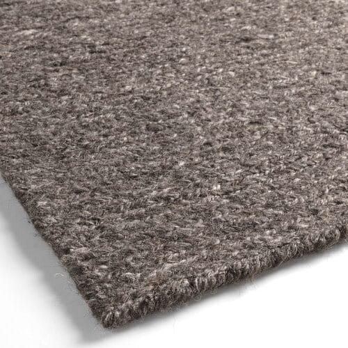 Vloerkleed 406-001-104 Charcoal detail afwerking Vloerkleed 406-001-104 Charcoal detail afwerking